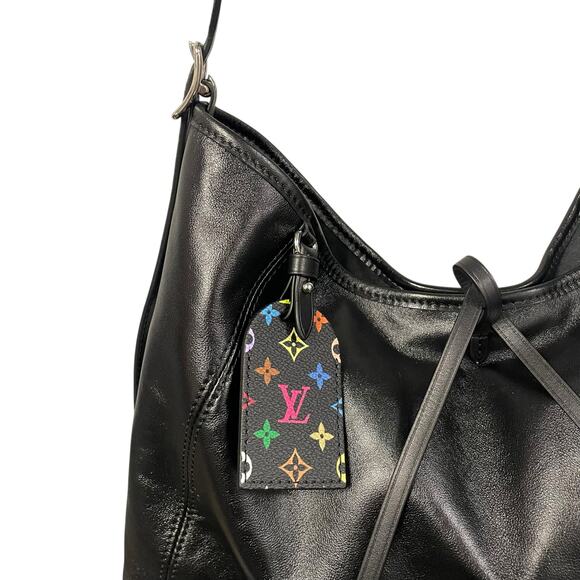 NWT Louis Vuitton x Murakami Carryall Vibe MM Noir Multicolor Handbag + Wristlet - Picture 4 of 16